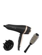 D6940Gp Salon Smooth Hairdryer Giftset Hårsæt Black Remington