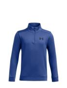 Ua Armour Fleece 1/4 Zip Sport Men Sport Clothing Sport Fleeces & Midlayers Blue Under Armour