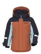 Neptun Kids Jkt Sport Snow-ski Clothing Snow-ski Jacket Brown Didriksons