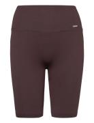 Ribbed Seamless Biker Shorts Bottoms Running-training Tights Brown Aim´n