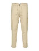 Slh172-Slimtape Brody Linen Pant Noos Bottoms Trousers Linen Trousers Beige Selected Homme