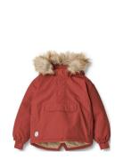 Anorak Momo Tech Outerwear Jackets & Coats Anoraks Red Wheat