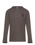 Hmlwingo T-Shirt L/S Sport T-shirts Long-sleeved T-Skjorte Brown Hummel