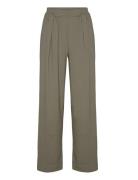 Julia Trousers 14635 Designers Trousers Wide Leg Khaki Green Samsøe Samsøe