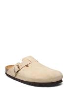 Sl Olivier Suede Beige Shoes Mules & Clogs Beige Scholl