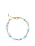 Mira Bracelet Accessories Jewellery Bracelets Pearl Bracelets Blue Izabel Camille