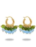 Blueberry Fields Forever Earrings Designers Jewellery Earrings Hoops Blue ANNELE