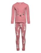 Pajama Forrest Animal 3D Sets Sets With Long-sleeved T-shirt Pink Lindex