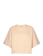 Ess T-Shirt Sport Crop Tops Short-sleeved Crop Tops Beige Adidas Originals