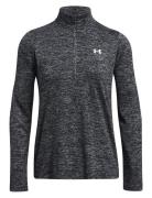 Tech 1/2 Zip- Twist Sport Sport Clothing Sport Fleeces & Midlayers Black Under Armour