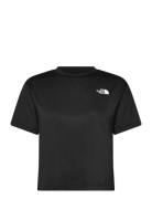 W Flex Circuit S/S Tee Sport Crop Tops Short-sleeved Crop Tops Black The North Face