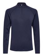 W You-V Solid 1/4 Zip Tops Sweatshirts & Hoodies Fleeces & Midlayers Navy PUMA Golf