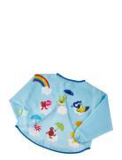 Babblarna, Apron With Long Sleeves Baby & Maternity Baby Feeding Bibs Long Sleeve Bib Multi/patterned Babblarna