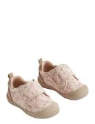 Prewalker Velcro Kei Print Shoes Pre-walkers - Beginner Shoes  Cream Wheat