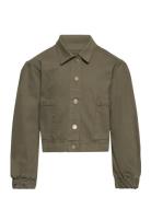 Jacket Denim Outerwear Jackets & Coats Denim & Corduroy Khaki Green Creamie