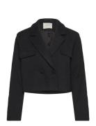 Kanina Blazer Blazers Cropped Blazers Black Kaffe