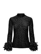 211 Niki Top Designers Blouses Long-sleeved Black Ida Sjöstedt