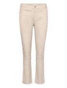 2Nd Leya - Stretch Leather Bottoms Trousers Capri Trousers Beige 2NDDAY