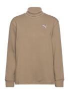 Her High Neck Crew Tr Sport Sport Clothing Sport Sweatshirts & Hoodies Sport Sweatshirts Beige PUMA