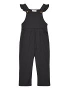 Cotton Knit Dungarees Bottoms Dungarees Grey Mango