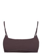 Capri Sporty Strap Bra Swimwear Bikinis Bikini Tops Bandeau Bikinitops Brown Aim´n