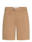 Pd-Anika Support Long Shorts Bottoms Shorts Chino Shorts Beige Pieszak