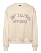 Graphic Fleece Crew Sport Sport Clothing Sport Sweatshirts & Hoodies Sport Sweatshirts Beige New Balance