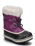 Childrens Yoot Pac Nylon Wp Sport Winter Boots Winter Boots W. Laces Purple Sorel