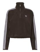 Polar Fleece Half Zip Loose Sport Women Sport Clothing Sport Fleeces & Midlayers Brown Adidas Originals