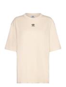 Essentials Boyfriend Tee Loose Sport Women Sport Clothing Sports Tops & T-shirts Sport T-Skjorte Beige Adidas Originals