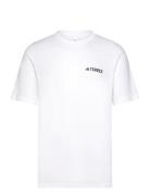 Tx Mountain Tee Sport Men Men Sports Clothes Sport Tops Sport T-Skjorte White Adidas Terrex