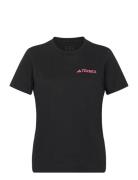 Terrex Graphic Tshirt Sport Women Sport Clothing Sports Tops & T-shirts Sport T-Skjorte Black Adidas Terrex