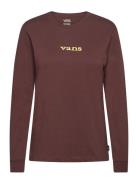 Vitality Fields Ls Bff Sport Women Sport Clothing Sports Tops & T-shirts Sport Long Sleeve Tops Brown VANS