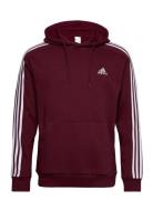 Essentials Fleece 3-Stripes Hoodie Sport Sport Clothing Sport Sweatshirts & Hoodies Sport Hoodies Burgundy Adidas Sportswear