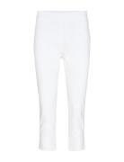 Sc-Lilly Bottoms Trousers Capri Trousers White Soyaconcept