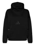 W Z.n.e. Oh Hd Sport Women Sport Clothing Sport Sweatshirts & Hoodies Sport Hoodies Black Adidas Sportswear