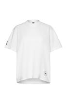 Asmc Logo Tee Sport Women Sport Clothing Sports Tops & T-shirts Sport T-Skjorte White Adidas By Stella McCartney