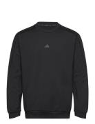 Yoga Crew Neck Sport Men Sport Clothing Sport Sweatshirts & Hoodies Sport Sweatshirts Black Adidas Performance