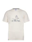 Adidas Train Essentials Camo Graphic Logo T-Shirt Sport Men Men Sports Clothes Sport Tops Sport T-Skjorte Beige Adidas Performance