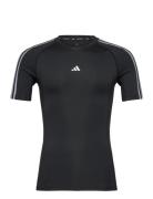 Tf 3S Tee Sport Men Sports Clothes Sport Tops Sport T-Skjorte Black Adidas Performance