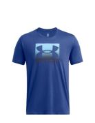 Ua M Boxed Sports Updated Ss Sport Men Men Sports Clothes Sport Tops Sport T-Skjorte Blue Under Armour