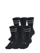 Ua Essential 6Pk Crew Sport Women Sport Clothing Sport Socks Black Under Armour