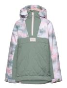 Radiant Lines Overhead Girl Jk Outerwear Snow-ski Clothing Snow-ski Jacket Green Roxy