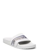 Slipper Pu+Nastro Lo Shoes Summer Shoes Sandals Pool Sliders White Emporio Armani