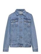 Pockets Denim Jacket Outerwear Jackets & Coats Denim & Corduroy Blue Mango