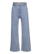 High-Waist Culotte Jeans Bottoms Jeans Bootcut Jeans Blue Mango