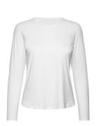 Essential Long Sleeve Sport Women Sport Clothing Sports Tops & T-shirts Sport Long Sleeve Tops White Casall