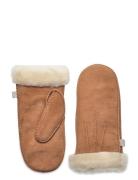 Rhsydney Shearling Stitch Mittens Accessories Gloves Thumb Gloves Brown Rosemunde