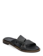 Asymetric Flat Designers Sandals Flat Black Apair