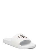 Cap_Pride Slide W Shoes Summer Shoes Sandals Pool Sliders White Calvin Klein